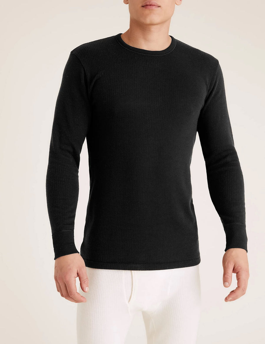 M&S Mens L/S 3-Star Thermal Vest T14/7404W