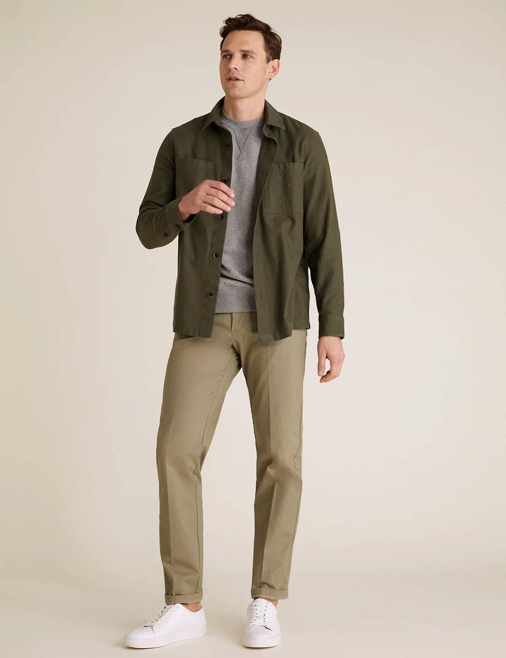 M&S Mens Cotton Pant Chino T17/6612