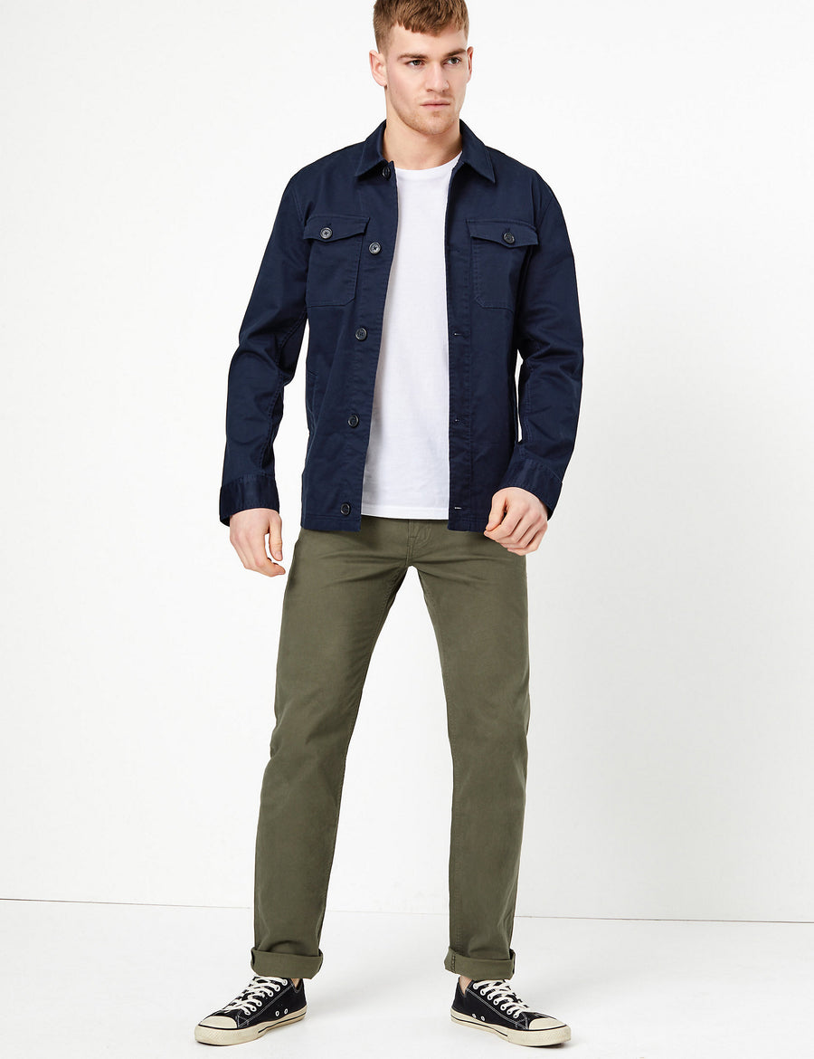 M&S Mens Cotton Pant Chino T17/5576