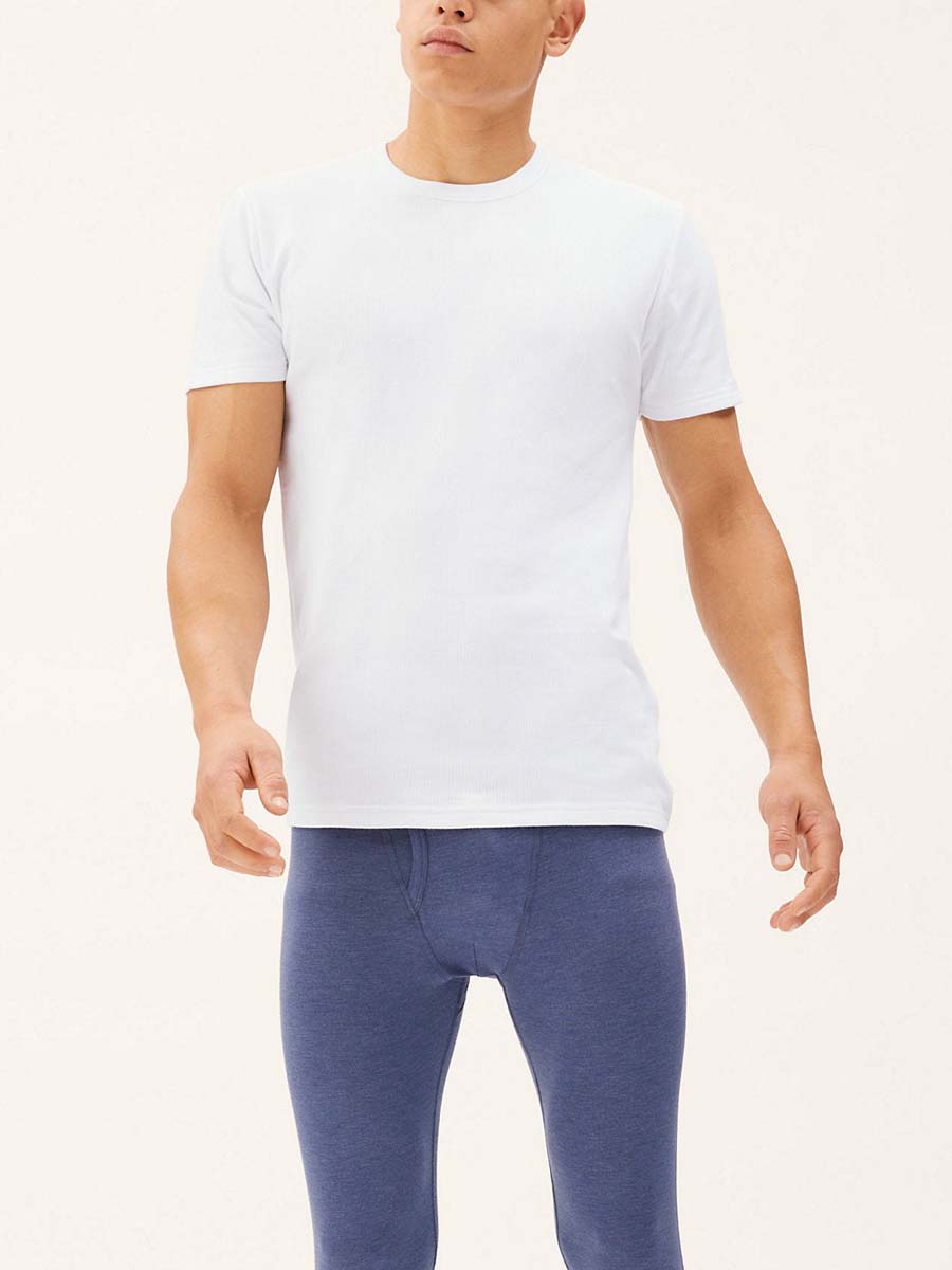 M&S Mens S/S Cotton Blend Vest T14/8812N