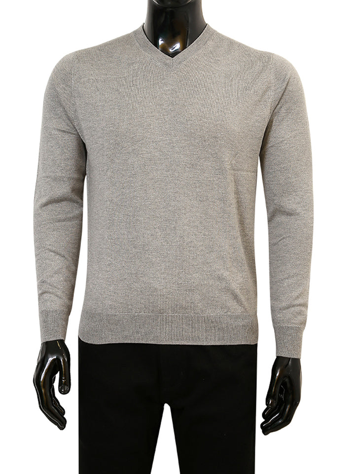 Van Kukil Mens Pure Cahsmere V-Neck F/S Jersey SS21-M003