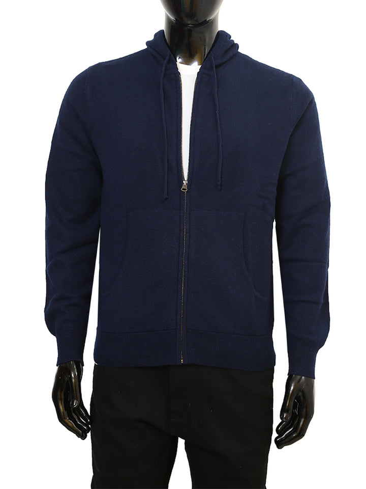 Van Kukil Mens Pure Cahsmere Hoodie SS21-M005