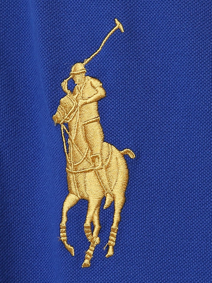 R-L Men S/S Crown Christ Baged Plain Polo-10470