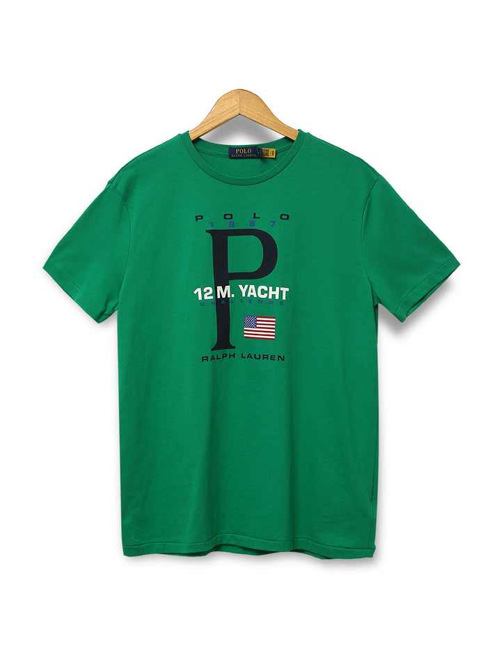 R-L Men S/S Alpine Flag(1967) Print R/N T-Shirt-10362