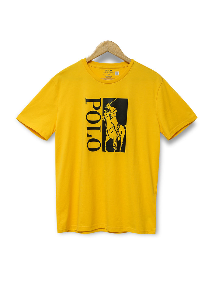 R-L Men S/S Big Pony Print R/N T-Shirt-71085987200
