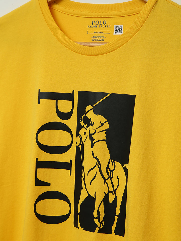 R-L Men S/S Big Pony Print R/N T-Shirt-71085987200