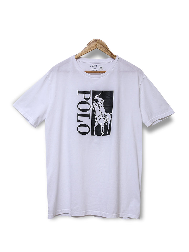R-L Men S/S Big Pony Print R/N T-Shirt-71085987200