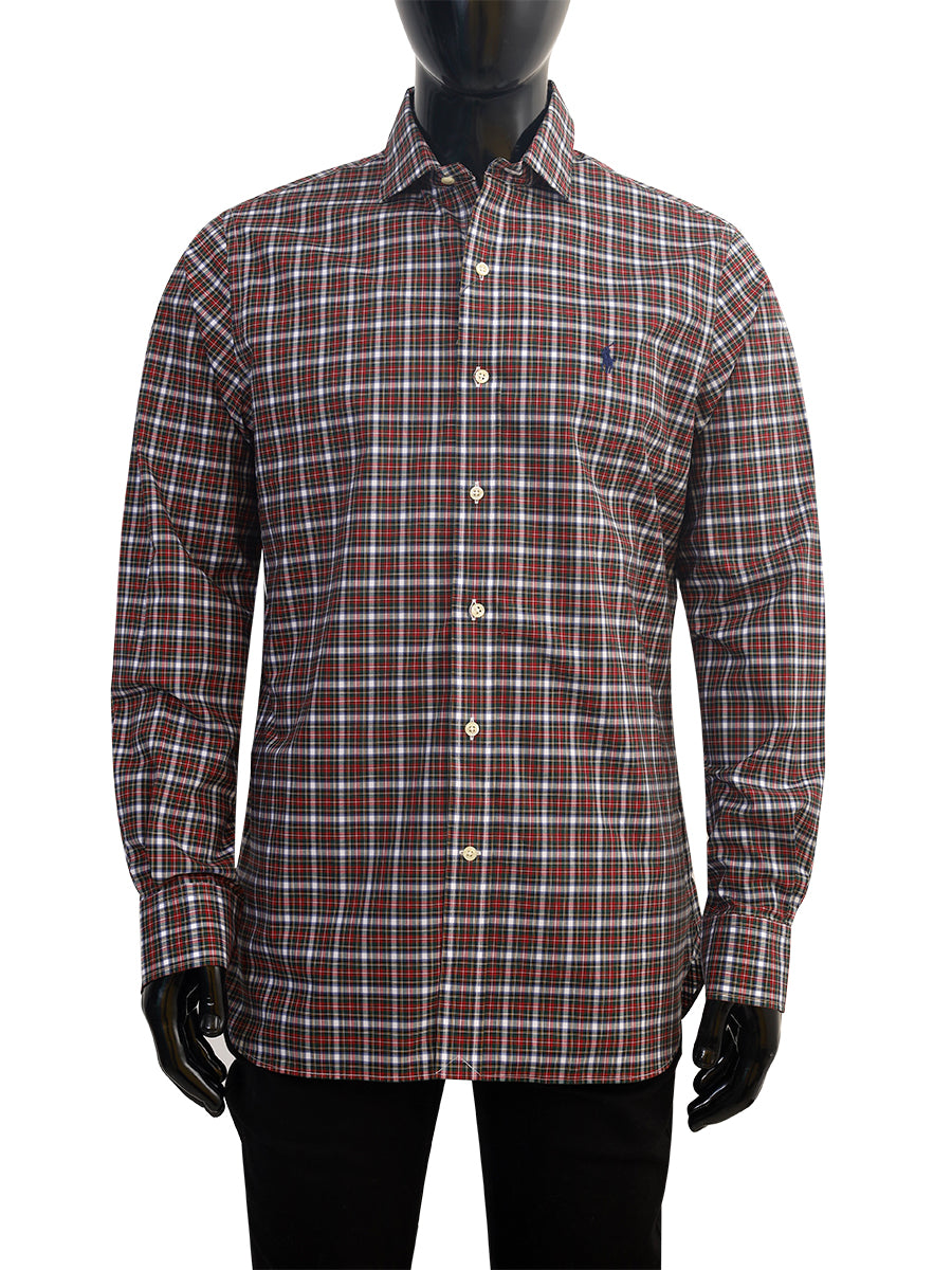 R-L Men F/S Check Formal Shirt-71282527100