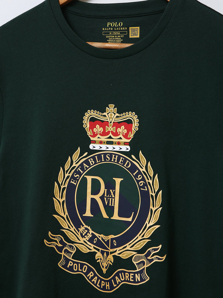 R-L Men S/S Crown Christ Print R/N T-Shirt-71085984800