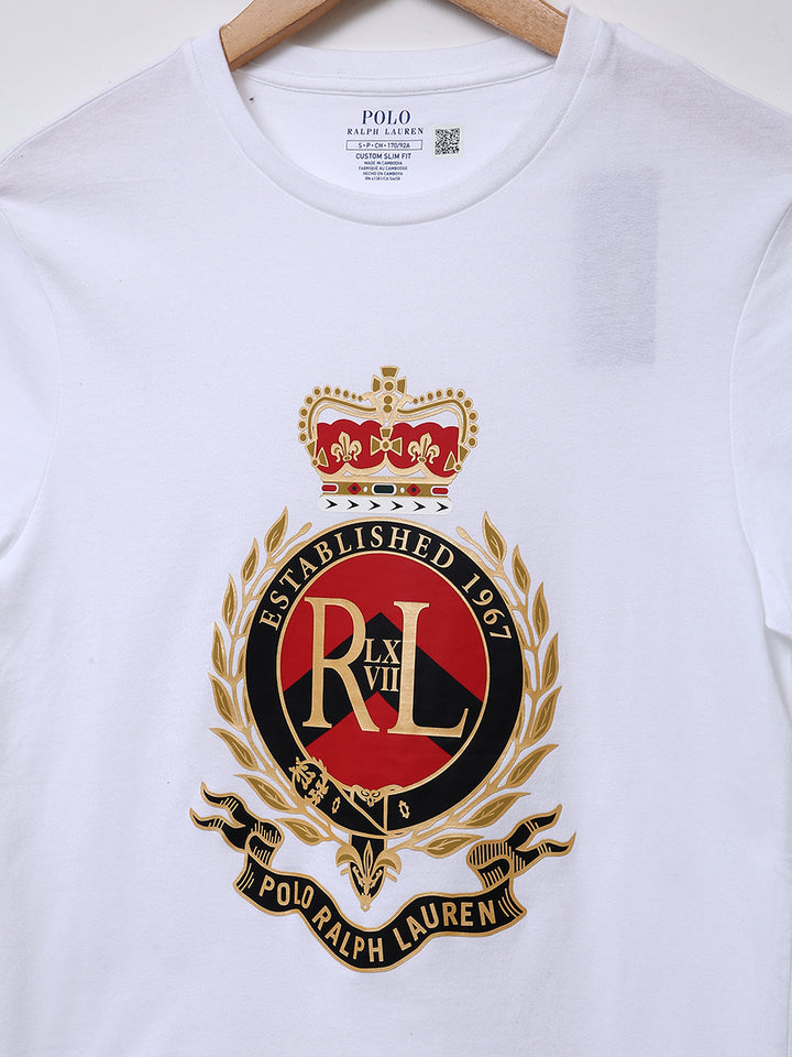 R-L Men S/S Crown Christ Print R/N T-Shirt-71085984800