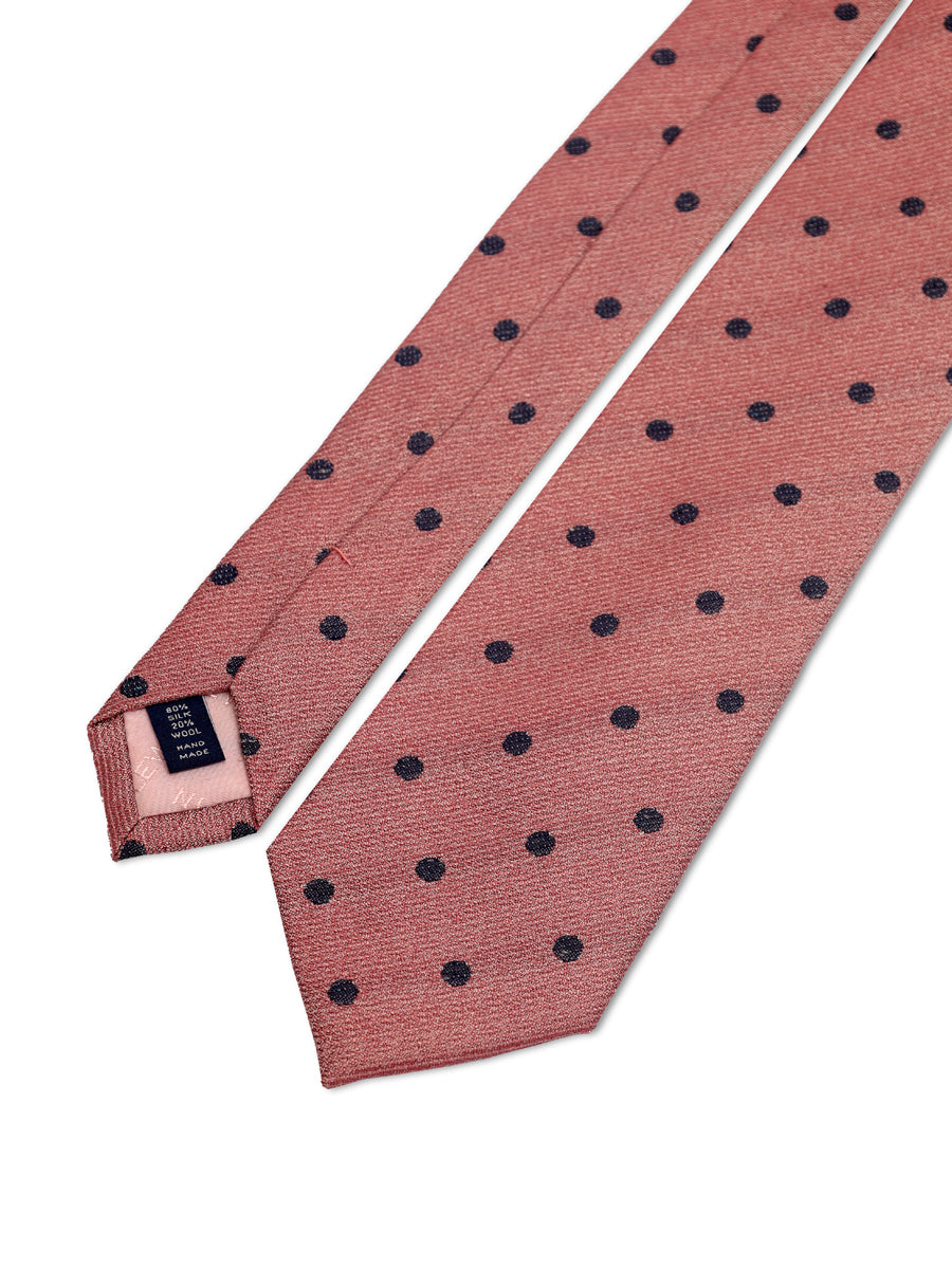 TM Lewin Mens (80%Silk 20% Wool) Dotted Tie 64598