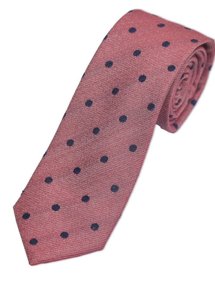 TM Lewin Mens (80%Silk 20% Wool) Dotted Tie 64598