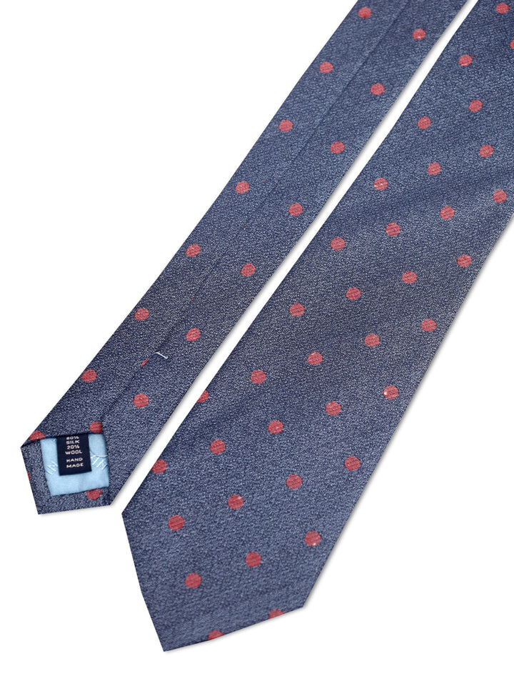 TM Lewin Mens (80%Silk 20% Wool) Dotted Tie 64600