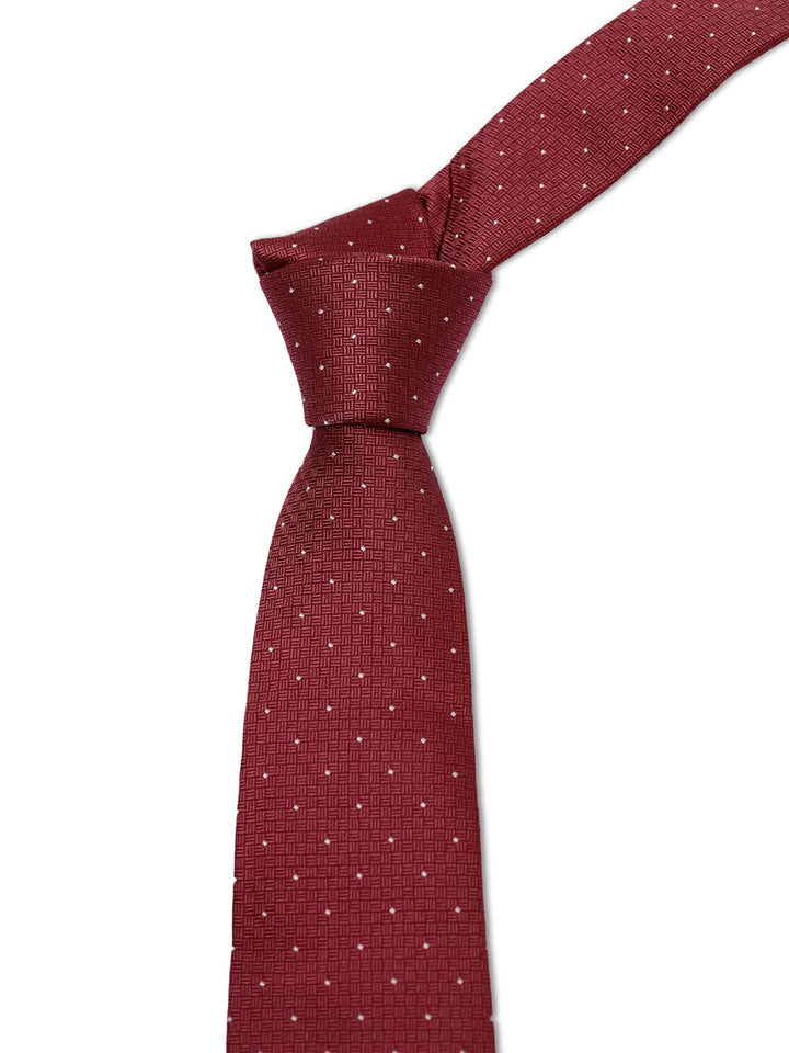 TM Lewin Mens Pure Silk Dotted Tie 64543