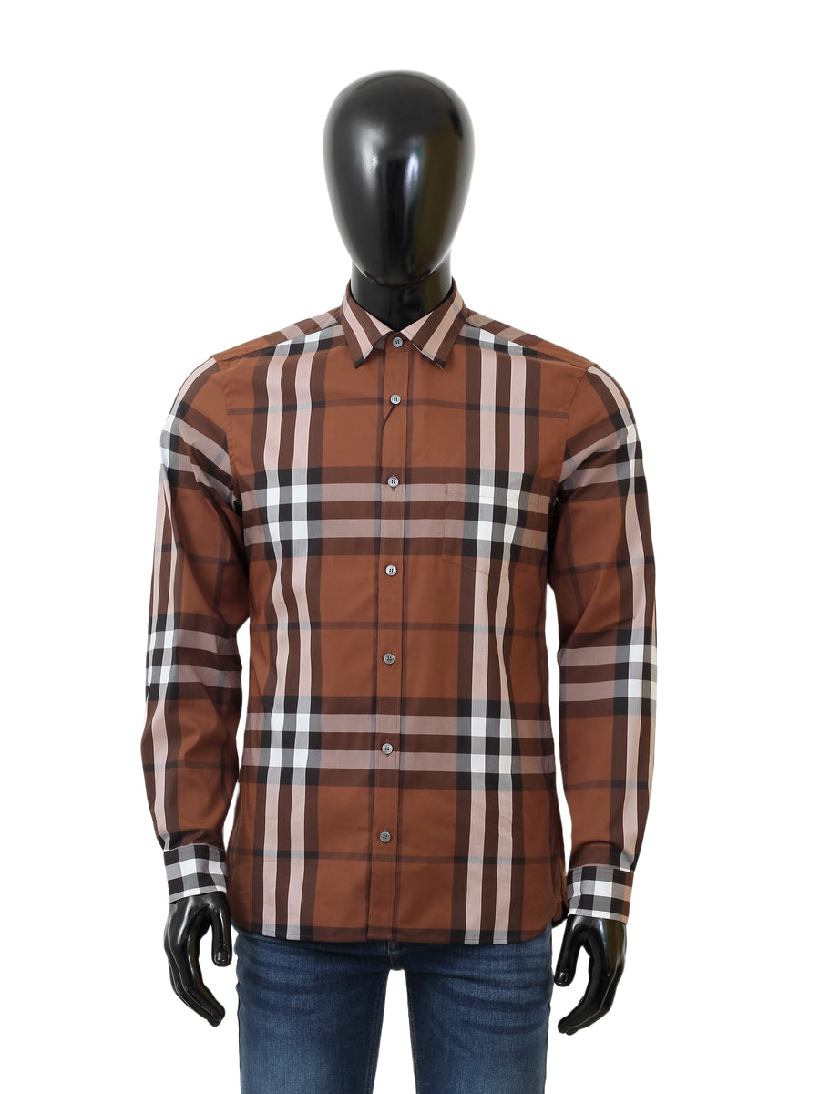 Burberry Men L/S Check Cotton Casusal Shirt 39835431005