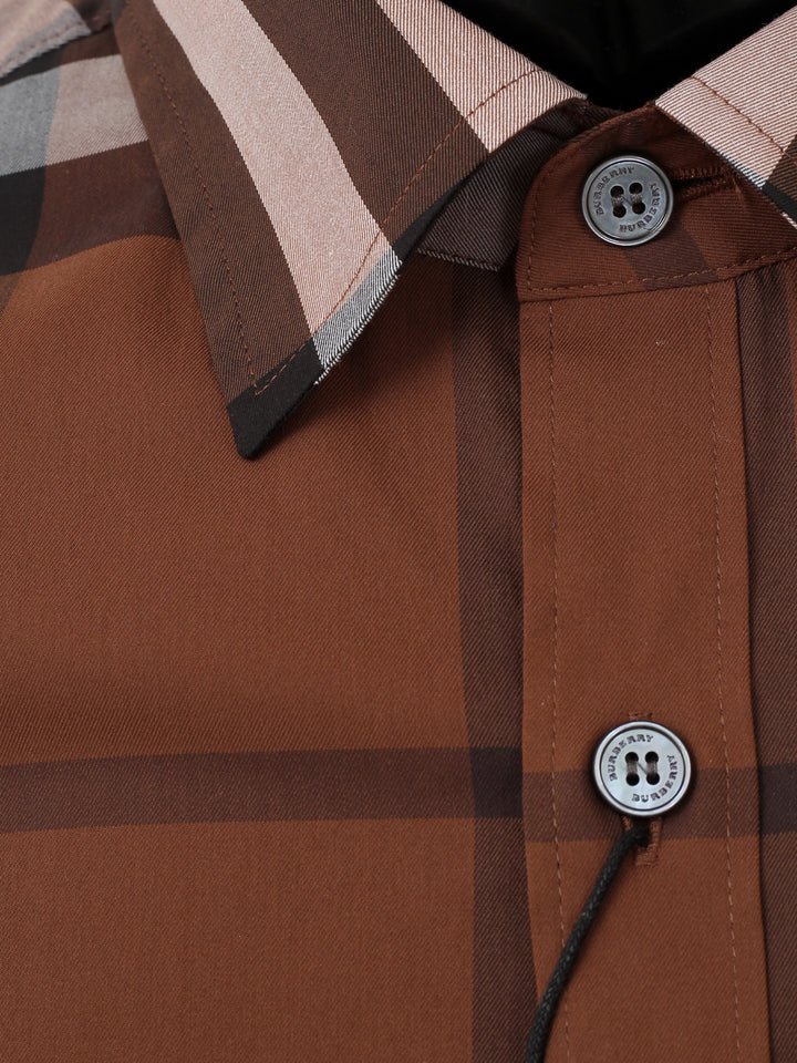 BRBY Men L/S Check Cotton Casusal Shirt 39835431005