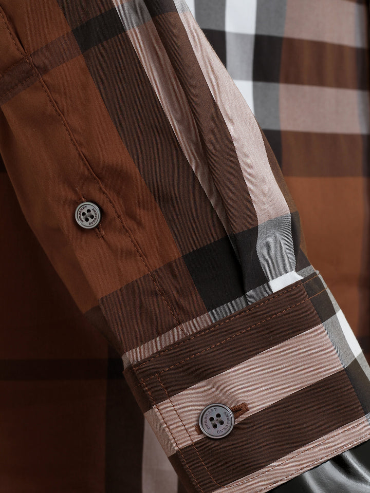 BRBY Men L/S Check Cotton Casusal Shirt 39835431005