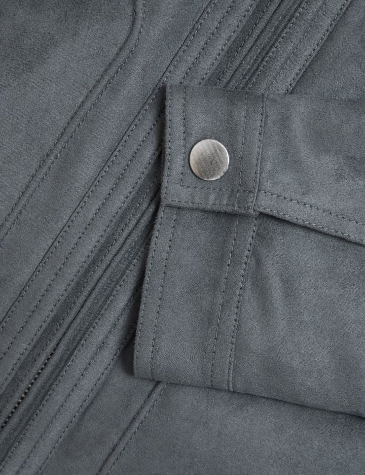 M&S Mens L/S Suaded Leather Jacket T16/6759M