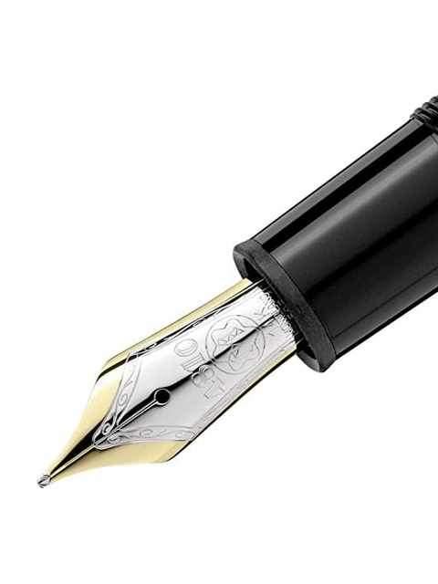 Montblanc Pen Black Steel Fountain Pen 23346