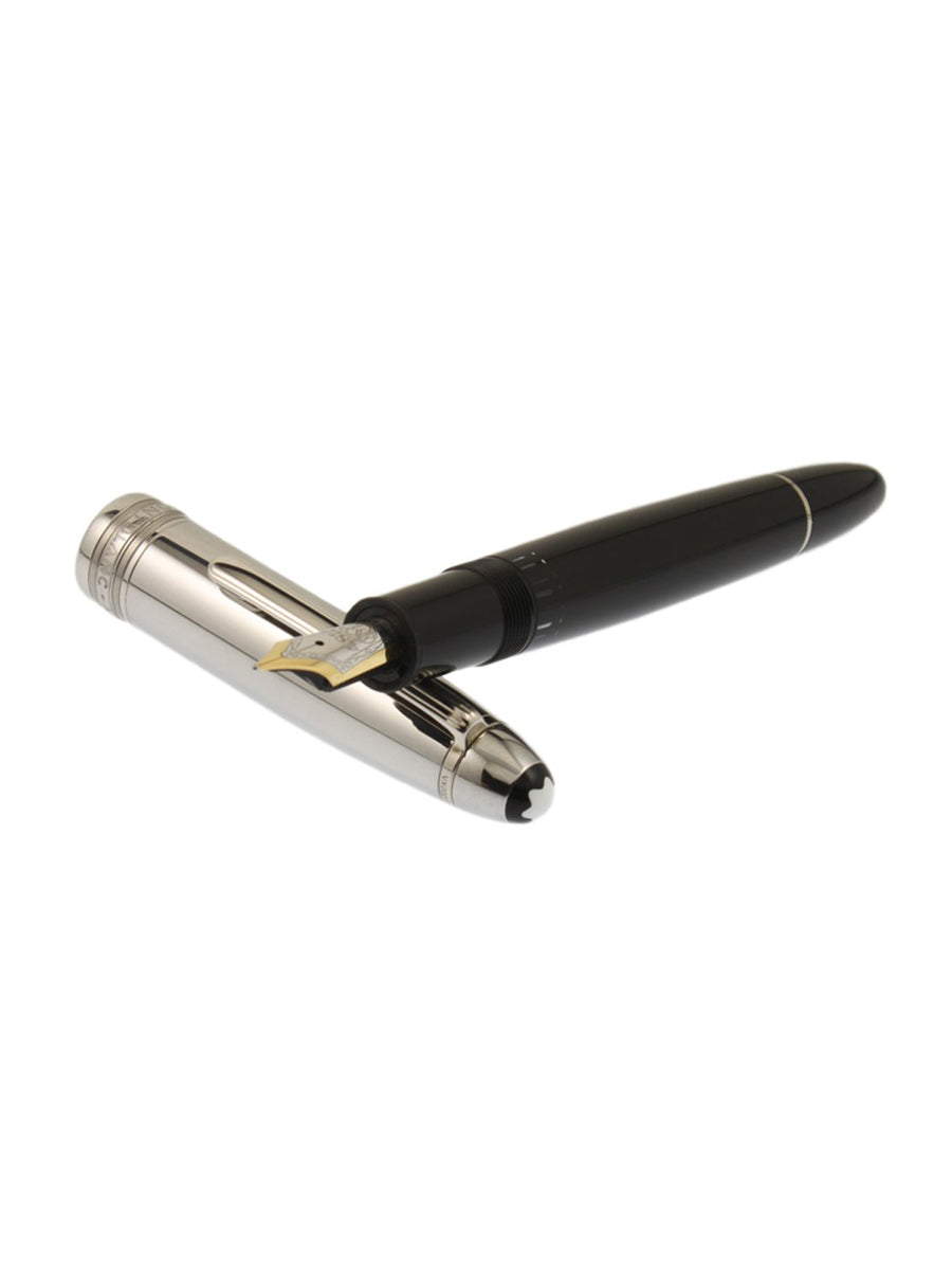 Montblanc Pen Black Steel Fountain Pen 23346
