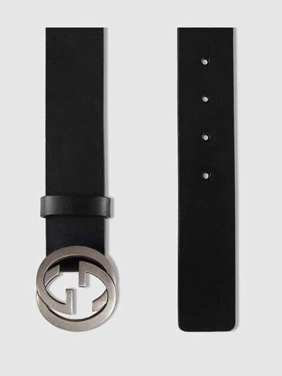 Gucci Men Leather Belt 546389BGHON 100 40 Blue