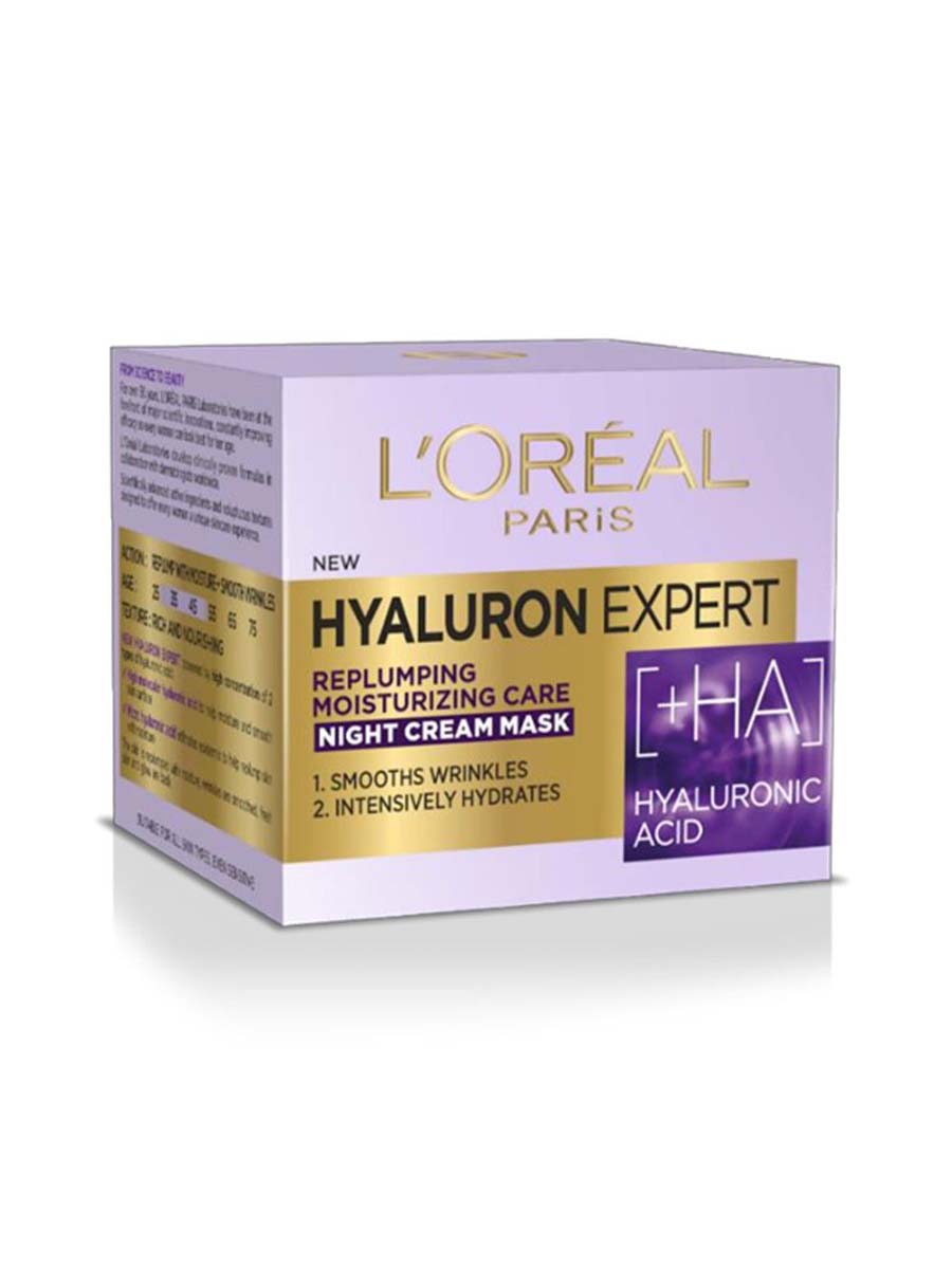 Loreal Paris Hyaluron Expert Replumping Moist Night Cream Mask 50ml