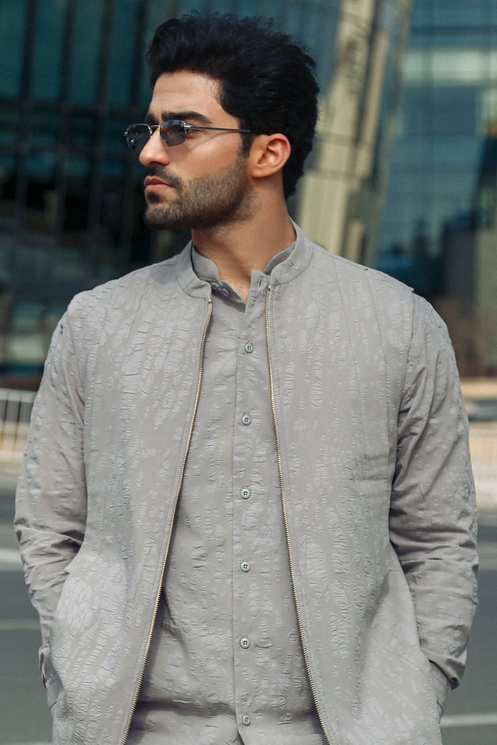 2-Piece Modern Suit with Separate Waistcoat
