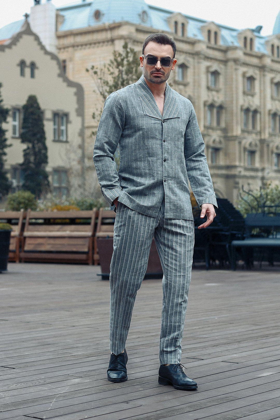 Smart Suit with Lurex Detail