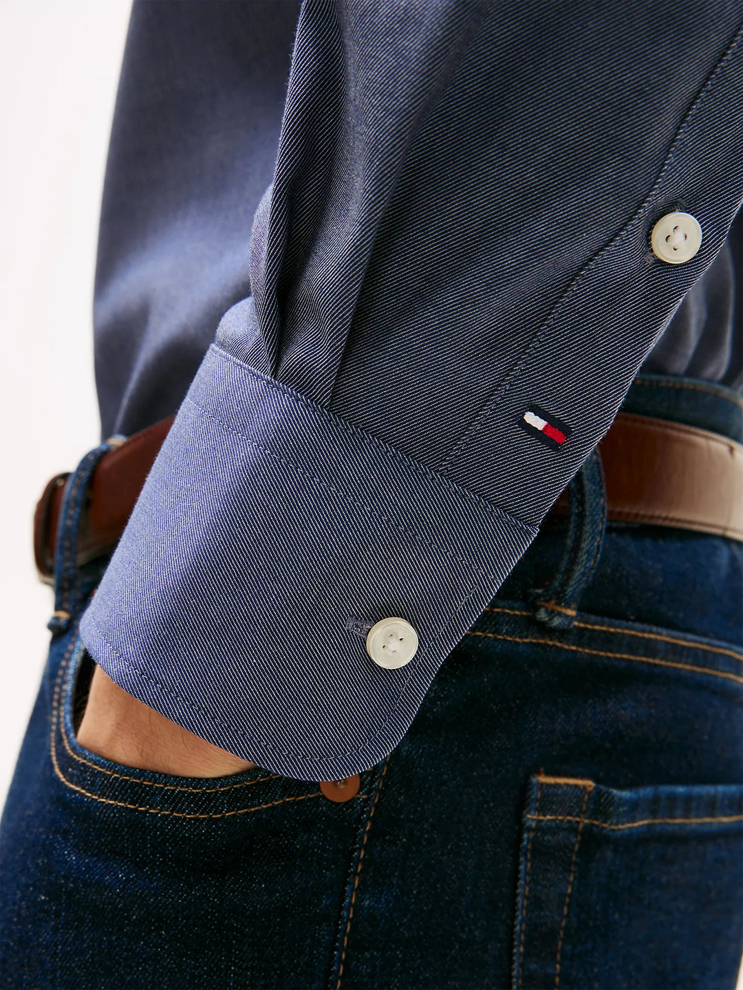 TH Men L/S Formal Shirt 01T0533-CRB