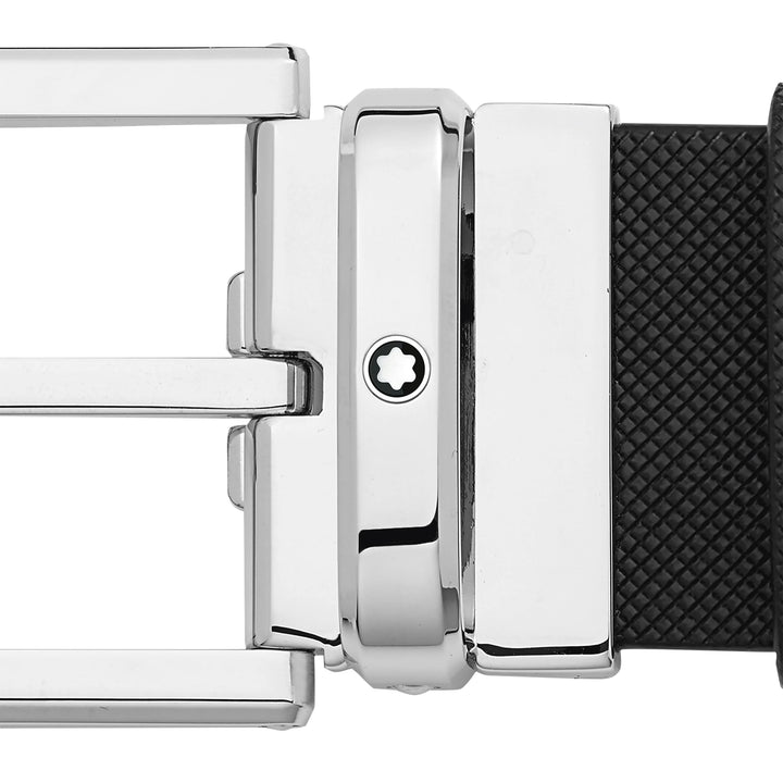 Montblanc Black 35 mm Leather Belt MB126028