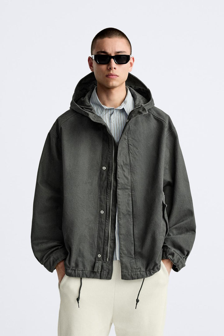 Zara Man L/S Parachute Jacket 4302/320/802