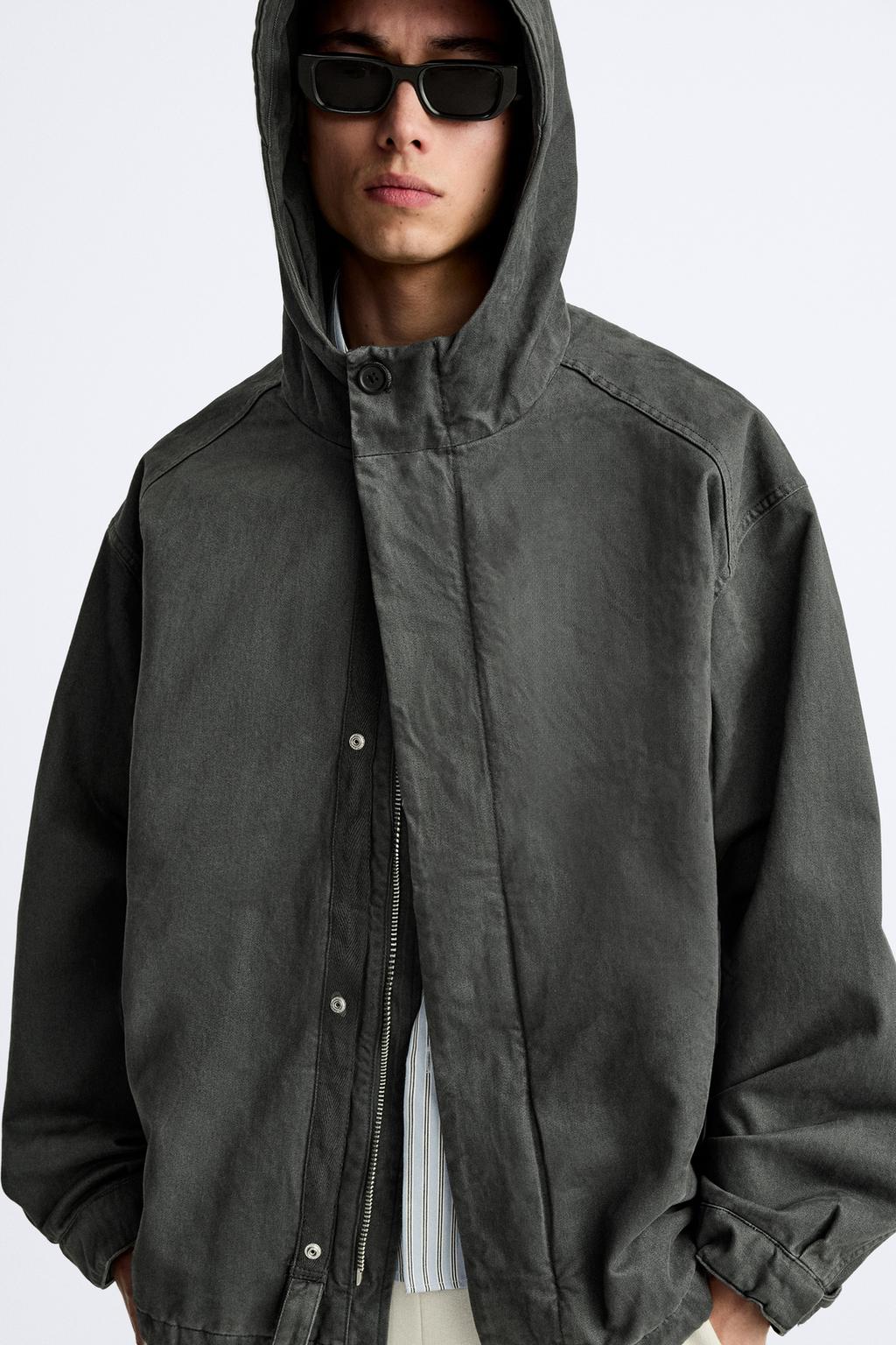 Zara Man L/S Parachute Jacket 4302/320/802