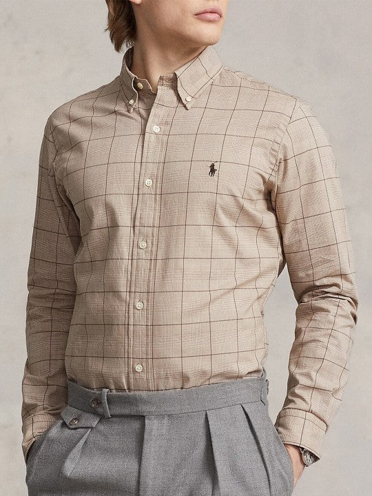 RL Mens L/S Check Button Down Casual Shirt 710960320