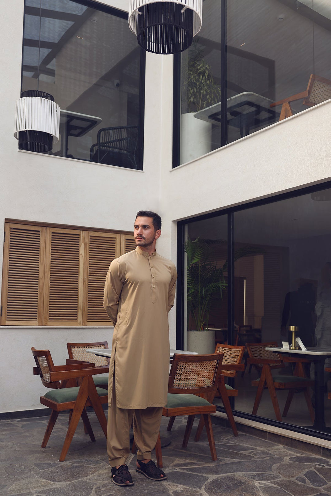 Summery Kamzeez Shalwar with Folded Collar