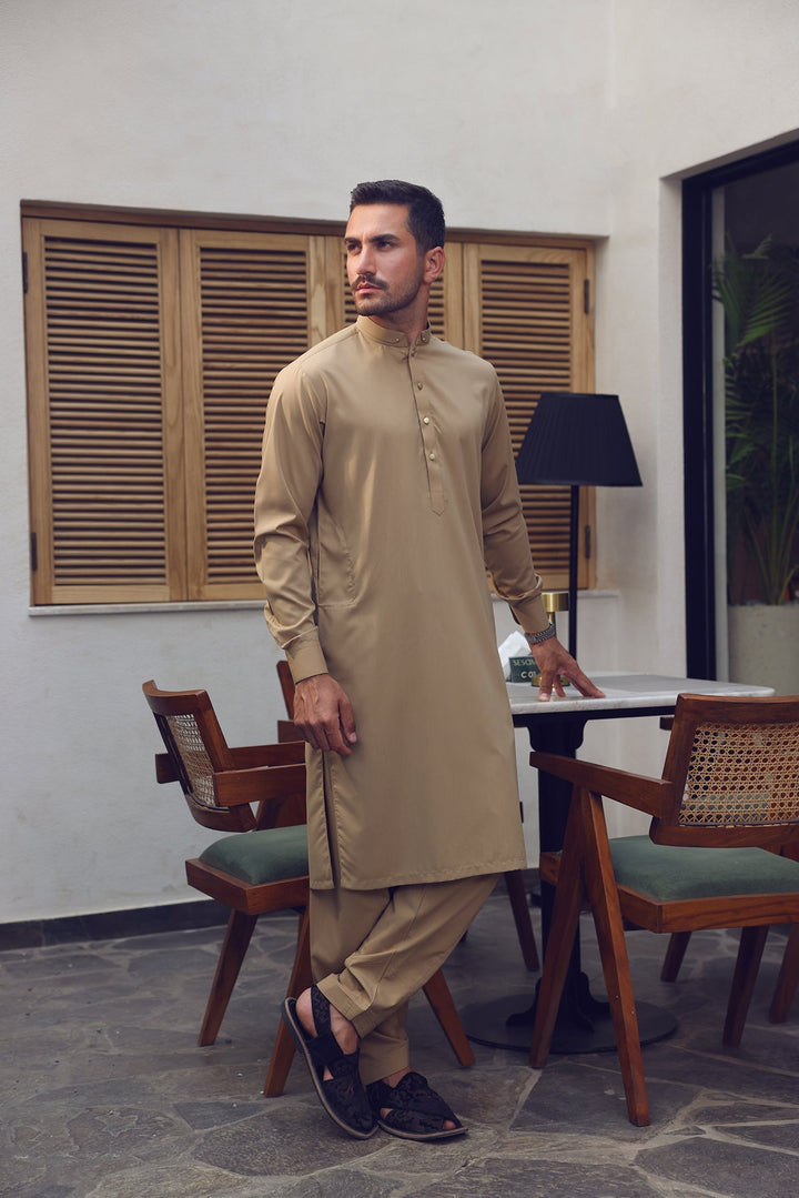 Summery Kamzeez Shalwar with Folded Collar