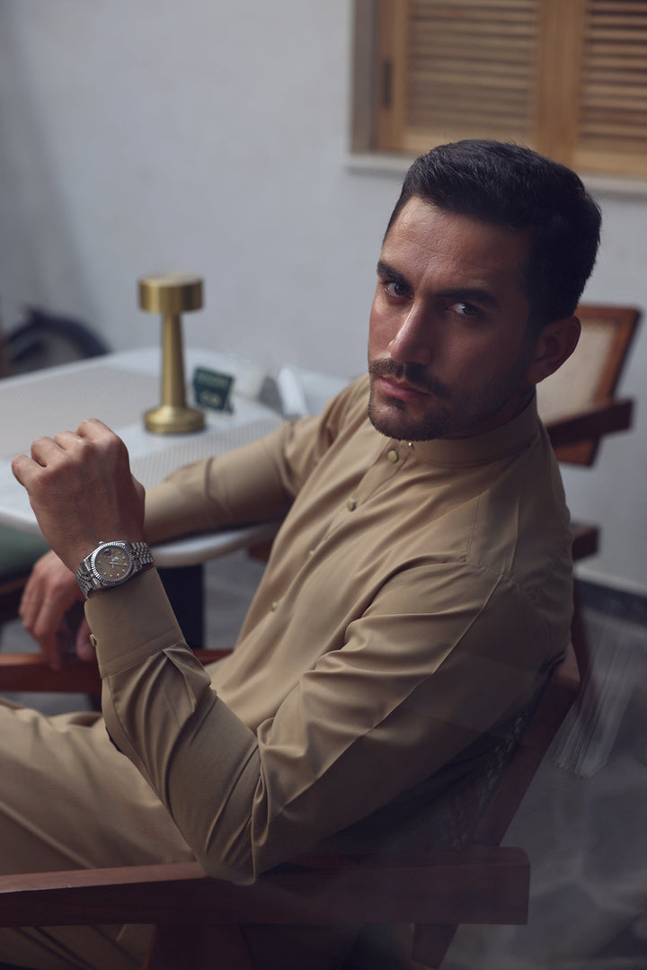 Summery Kamzeez Shalwar with Folded Collar