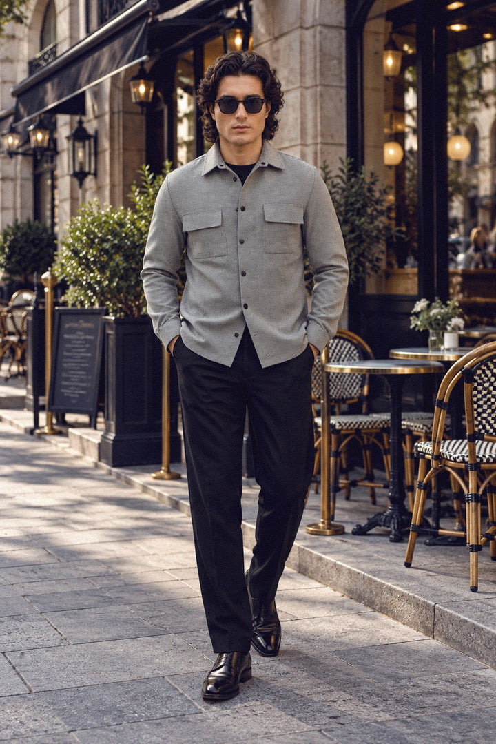 Premium Wool Full Sleeve Shacket
