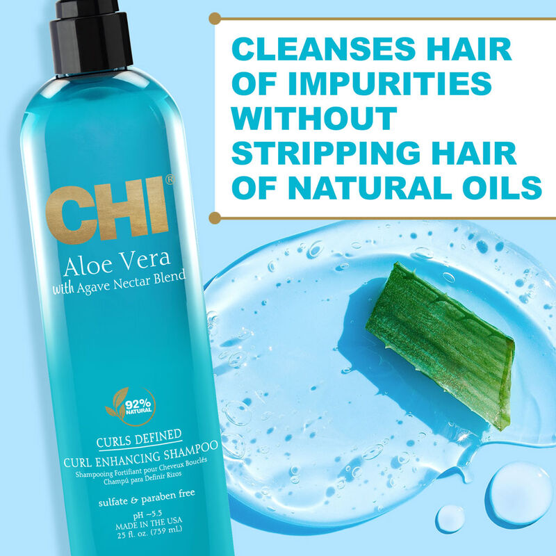 Chi Aloe Vera With Agave Nectar Blend Curls Define Shampoo 540ml