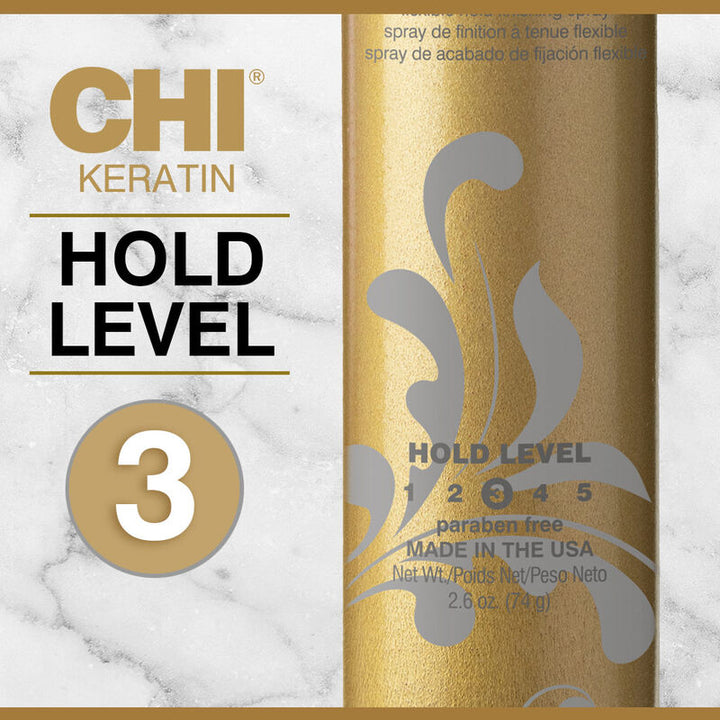 Chi Keratin Flex Finish Hair Spray Hold Level 3 284g