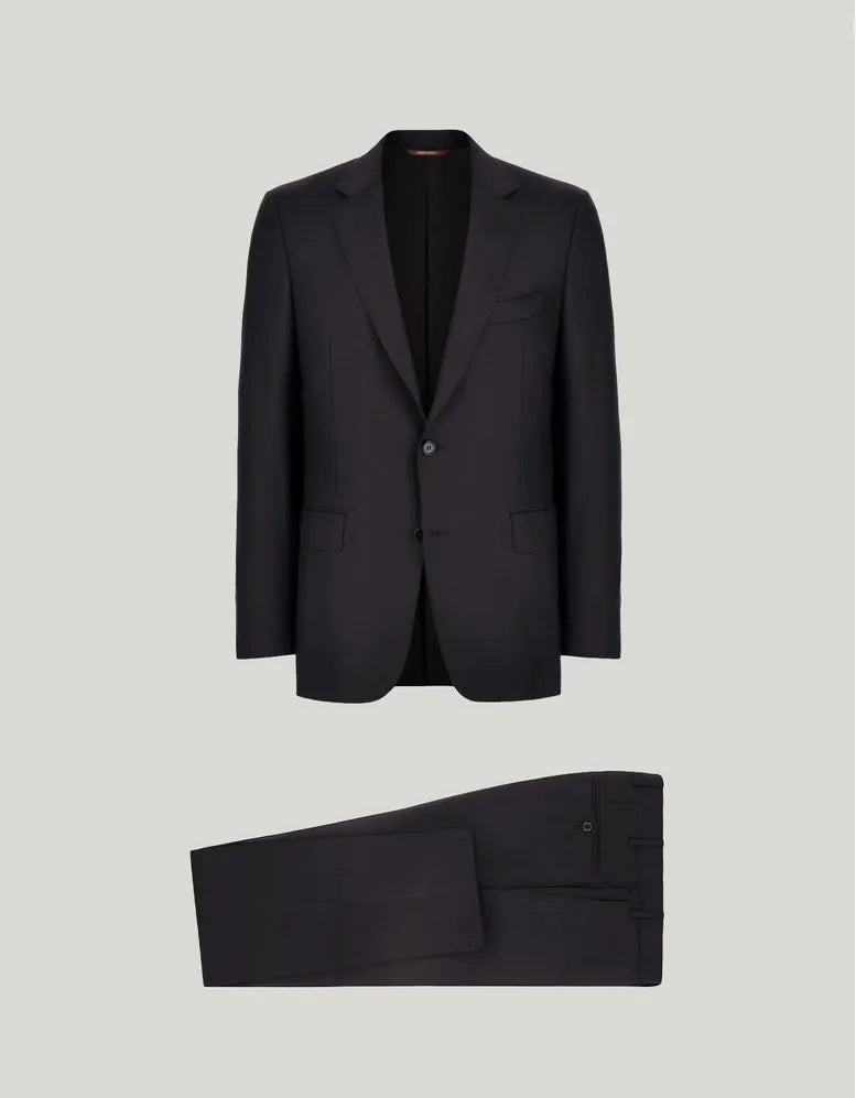 Canali Men 100% Wool Plain Suit 11280-19