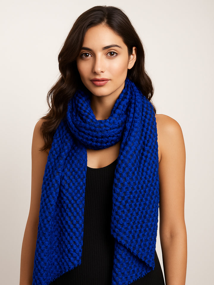 Le Cashmere Ladies Scarf (Blue Mix)