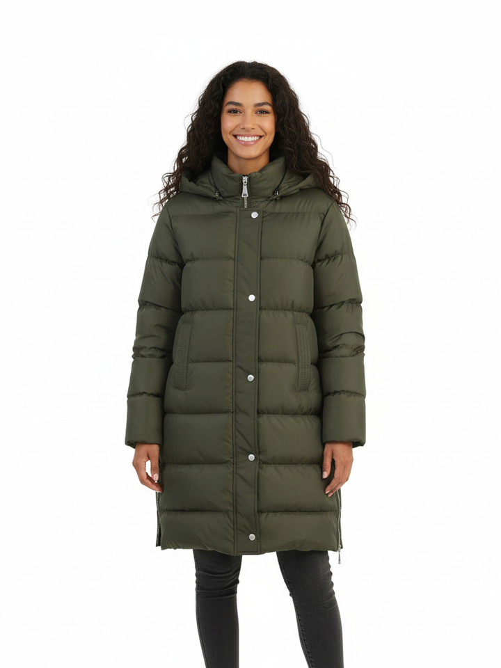 Jathirty Ladies Long Jacket Wth Hoodie