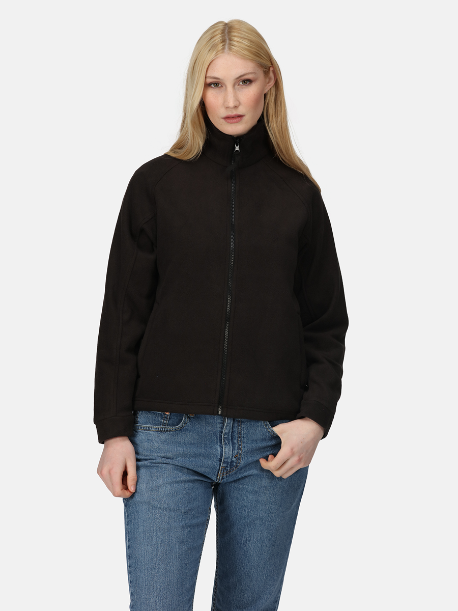 Regatta Ladies L/S Fleece Zipper TRF 541 (Black)