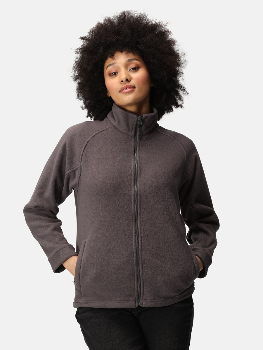 Regatta Ladies L/S Fleece Zipper TRF 541 (Grey)