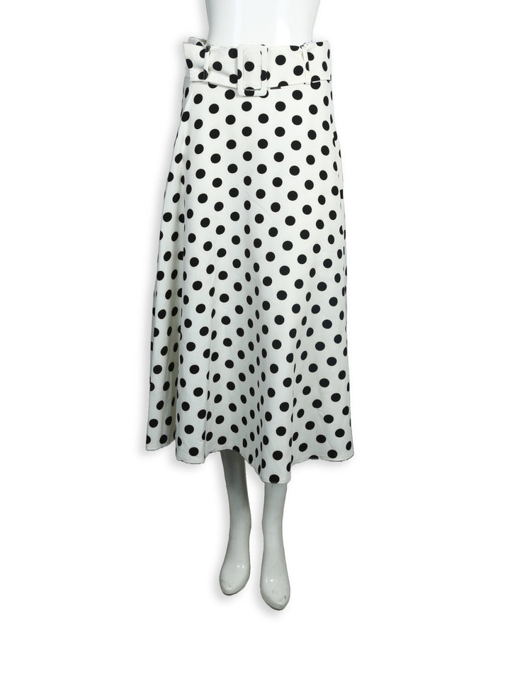 Akaya Ladies Belted (Polka Dot) Skirt 3280