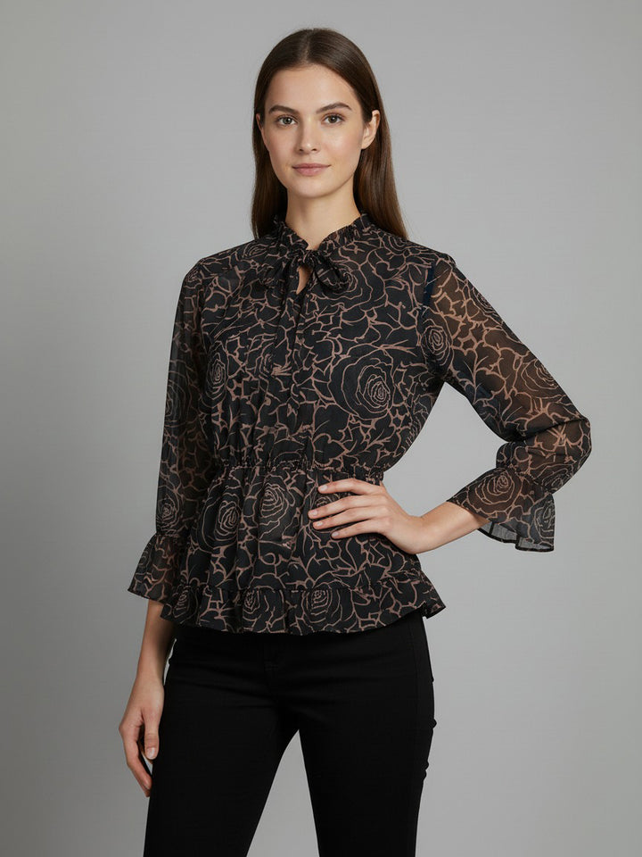 Nifty Ladies L/S Printed Tunic