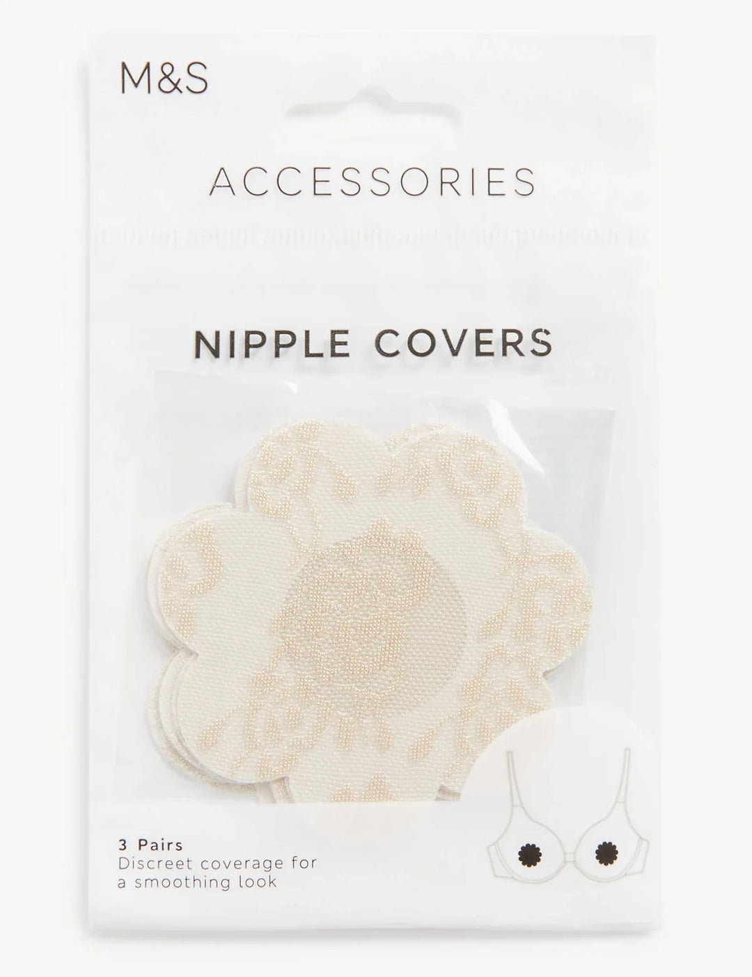 M&S Ladies Nipple Cover T33/3072