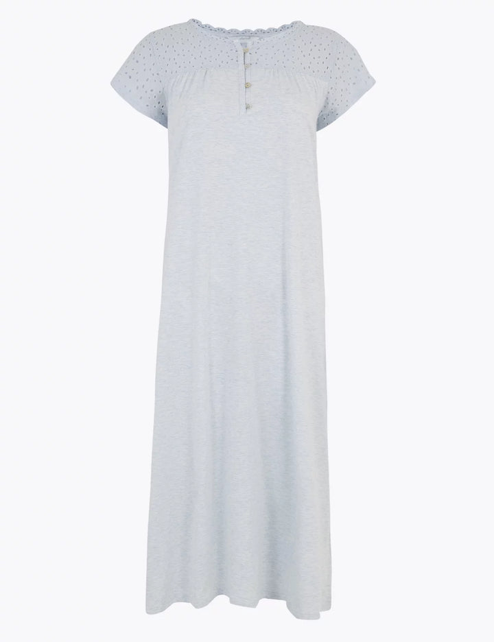 M&S Ladies L/S Long Nighty T37/6020N