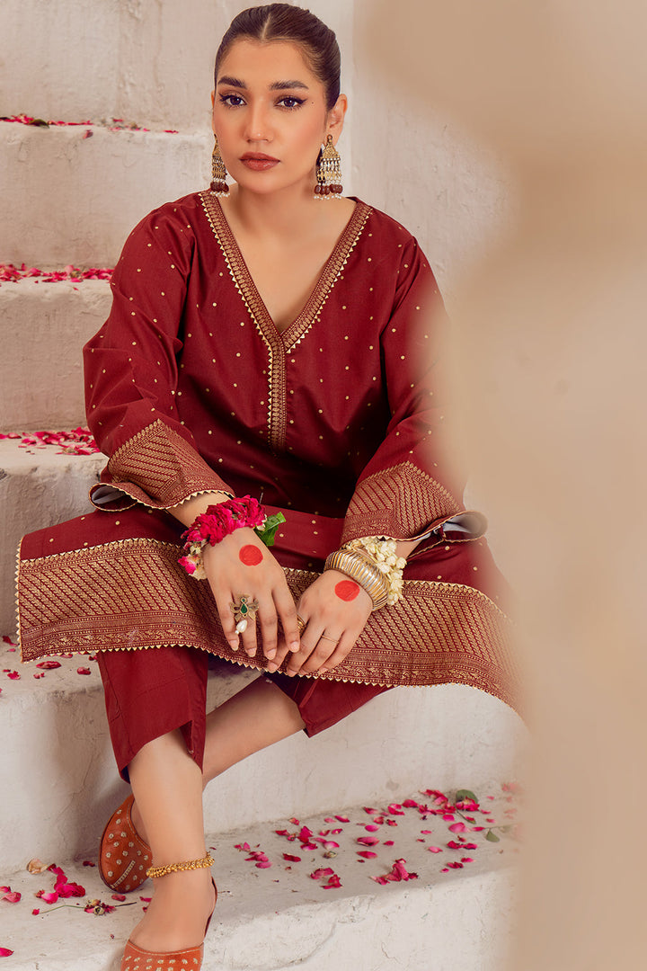 Chandan maroon 2 Pcs Suit