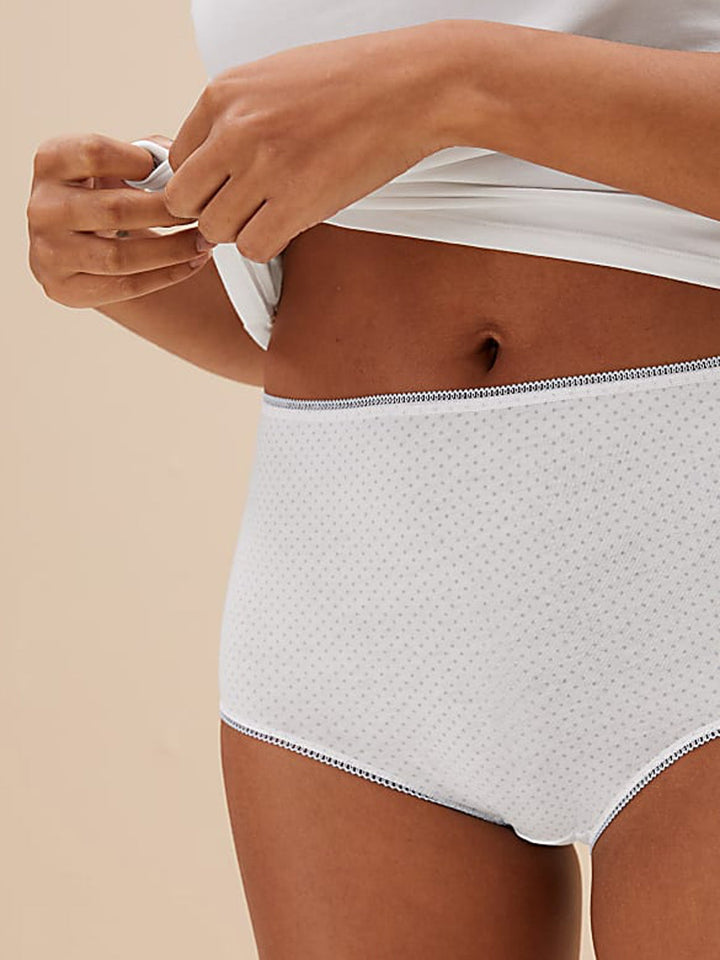 M&S Ladies 5 Pack Full Briefs T61/2110X (Lilac)